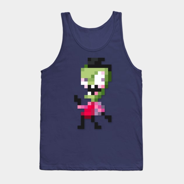 Zim low-res pixelart Tank Top by JinnPixel